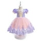 thumbnail image 2 of Vestido de Rapunzel para niña con mangas abullonadas bordadas en el lateral, disfraz infantil, 2 of 5