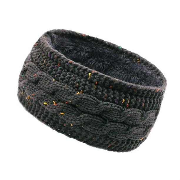 Accesorios para el pelo de forro polar de invierno. Diademas de punto de lana de otoño-invierno. Diademas deportivas y protectores de orejas europeos que mantienen el calor