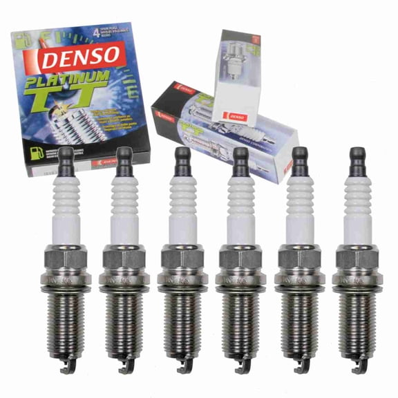6 pc DENSO Platinum TT Spark Plugs compatible with Nissan Quest 3.5L V6 2004-2009