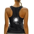 thumbnail image 4 of Quinlirra Tank Top for Women with built in bra Summer Women Printing Round Neck Sleeveless Casual Tee Tops H-shaped Back Tank, 4 of 5