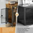 thumbnail image 6 of Biemlerfn 78.74'' Double Dog Crate Furniture with Removable Divider and 4 Compartments(Brown), 6 of 9