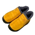 thumbnail image 3 of Gyexs Womens Snow Boots Winter Warm Ankle Booties Fleece Lined Slip On Comfortable Casual Lightweight Shoes for Outdoor Activities, Yellow, Size 5.5, 3 of 8