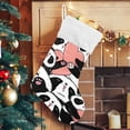 thumbnail image 5 of Coolnut Christmas Stockings Family Holiday Party Personalized Gift Black and White Bear Christmas Stockings Christmas Decorations Mantel Decor, 17.71"x12.20" 1PCS, 5 of 7