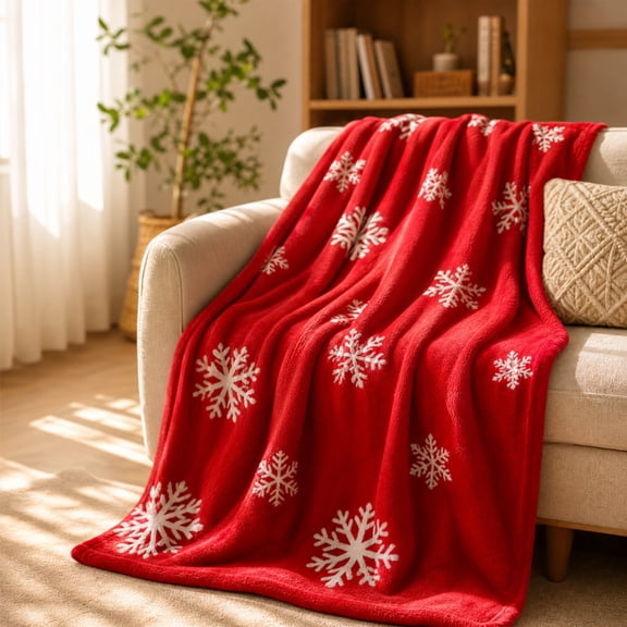 Celsvanis Christmas Throw Blanket, Decorative Soft Cozy Cover Holiday Festive Decor Blanket for Sofa, Couch, Bedroom and Living Room 28"x40"