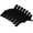 Black BK, variant on Neutral Double-Hinged Hair Clips Pack of 7 for Women Perfect for Styling and Salon Use Hairdresser Tools