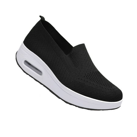 

Cglfd Women Breathable Mesh Shoes Thick Bottom Air Cushion Soft Sports Rocking Shoes