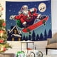 thumbnail image 3 of Tapiz de Navidad Hippie Papá Noel Tapiz Regalo de Navidad Reno Luna Noche Tapiz para colgar en la pared para dormitorio Hogar Decoraciones navideñas (Santa, 59.1" X 78.7"-(150x200cm)) JAMW Sencillez, 3 of 5
