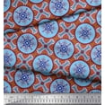 thumbnail image 3 of Soimoi Rayon Fabric Floral Mandala Printed Craft Fabric by The Yard 56 Inch Wide, 3 of 3