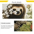 Hotbar Jigsaw Puzzle Vintage Sloth Portrait 500 Pieces, Zigsaw with