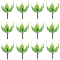 ITSELFER 200pcs Rose Calyx Blush Flowers Receptacle Artificial Flower Calyxes Flower Fake Calyx Floral Sepals Bouquet Preserved Flower Accessories For Diy Craft