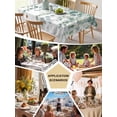 thumbnail image 5 of Eucalyptus Leaves Table Cloth, Teal Botanical Summer Weeping Waterproof Tablecloth for Rectangle Tables, Reusable Washable Fabric Table Cover for Restaurant Kitchen Dining Tables 60"x120", 5 of 6