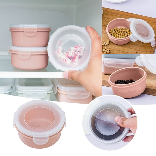 Ynlkorvg Storage Containers Simple Refrigerator Preservation Box Small Lunch Box Kitchen Lunch Box Plastic Storage Box Sealed Box For Lunch Kitchen Arrangement