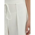 thumbnail image 5 of High Waist Straight Leg Trousers with a Front Tie, 5 of 6