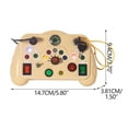 thumbnail image 4 of Khaki Euro Design Wooden Cash Saving Box With Deposit Counter Financial Education Tool For Children Goal Tracking Bank, 4 of 5