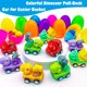 thumbnail image 5 of Huevos de Pascua precargados con coches retráctiles con forma de dinosaurio, paquete de 12, 5 of 6