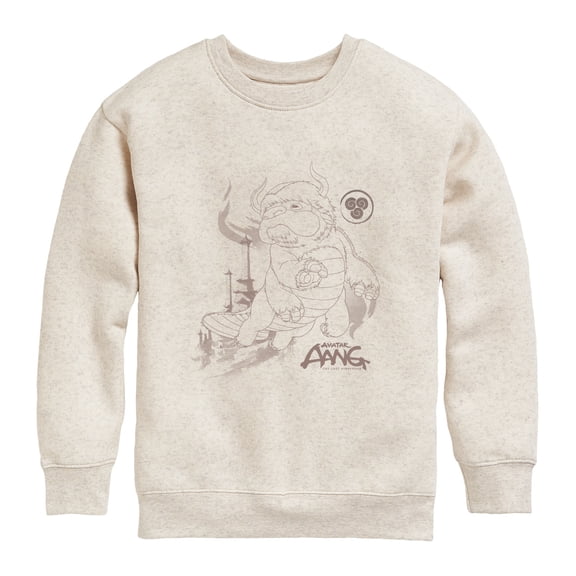 Avatar: The Last Airbender - Appa Air Temple Graphic Long Sleeve Fleece Sweatshirt