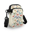 thumbnail image 3 of HELLHERO Colorful Butterfly Pattern with Shoulder Strap Underarm Shoulder Bag 4.33"x1.97"x7.09" for Men, Women Polyester, 3 of 7