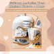 thumbnail image 4 of Taza De Café Con Diseño De Asa Guitarra Y Cuchara Guitarra BLANCO, 4 of 5