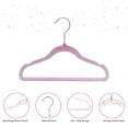 thumbnail image 5 of Concepts Baby Hangers, Dark Pink Glitter Infant Hangers with Chrome Hook - Space-Saving Clothes Hanger, 20-Pack, 5 of 7