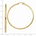 thumbnail image 4 of 14k Yellow Gold Hoop Earrings Round, 4 of 8
