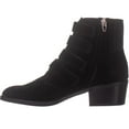 thumbnail image 3 of Womens Dolce Vita Tallon Multi Buckle Ankle Boots, Black Suede, 3 of 5