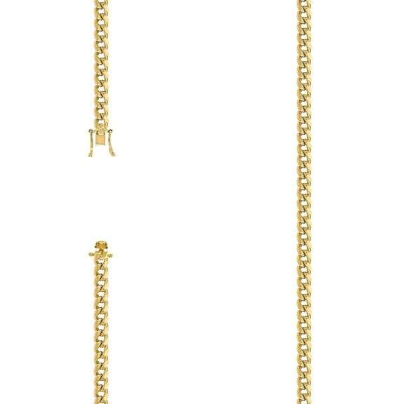 925 Sterling Silver Hollow Comfort Curb Chain Yellow 4.1mm Bracelet 8 Inch Link Bracelet for Women and Men