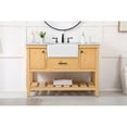 thumbnail image 2 of Elegant Decor Clement 48" Aluminum MDF Single Bathroom Vanity in Natural Wood, 2 of 3
