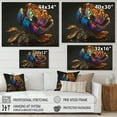 thumbnail image 4 of Designart Rainbow Peony Liquid Gold III Canvas Wall Art, 4 of 5