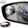 thumbnail image 2 of Espejo retrovisor para punto ciego de 2 piezas, ajustable en 360 grados, de vidrio HD y carcasa de ABS, convexo, redondo, adhesivo para coche, 2 of 9