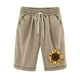 thumbnail image 1 of Mujeres Pantalones Cortos Casual Estampado Elástico de la Cintura Medio Pantalones Cortos, Casual con Bolsillos para el Uso Diario, 1 of 3