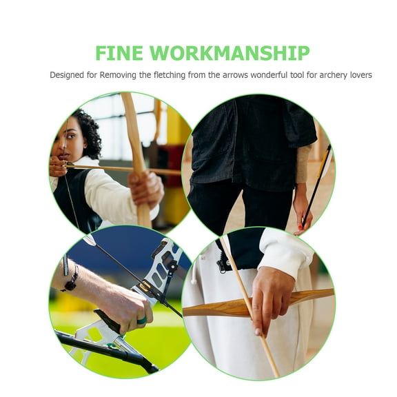 SASABAXI Fletch Remover Tool Green 1Pcs For Archery Practice