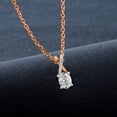 thumbnail image 3 of Diamond Pendant Necklace For Women | 4 Carat IGI Certified Oval Shape Lab Grown Diamond | Lou Slider Lab Diamond Pendant Necklace In 14K Rose Gold | FG-VS1-VS2 Quality | Friendly Diamonds, 3 of 5
