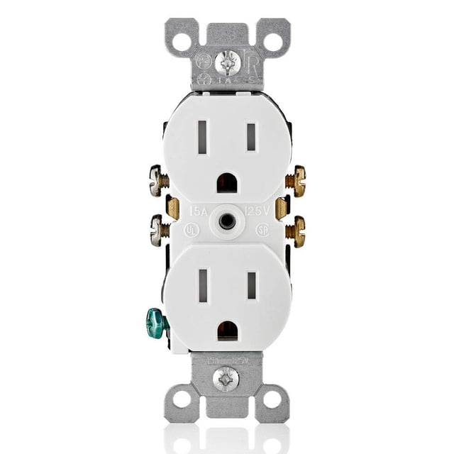 Receptáculo dúplex Leviton T5320-WMP 15 A 125 V blanco x10