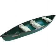 Sun Dolphin Mackinaw 15.6' 3-Person Square Back Canoe, Green