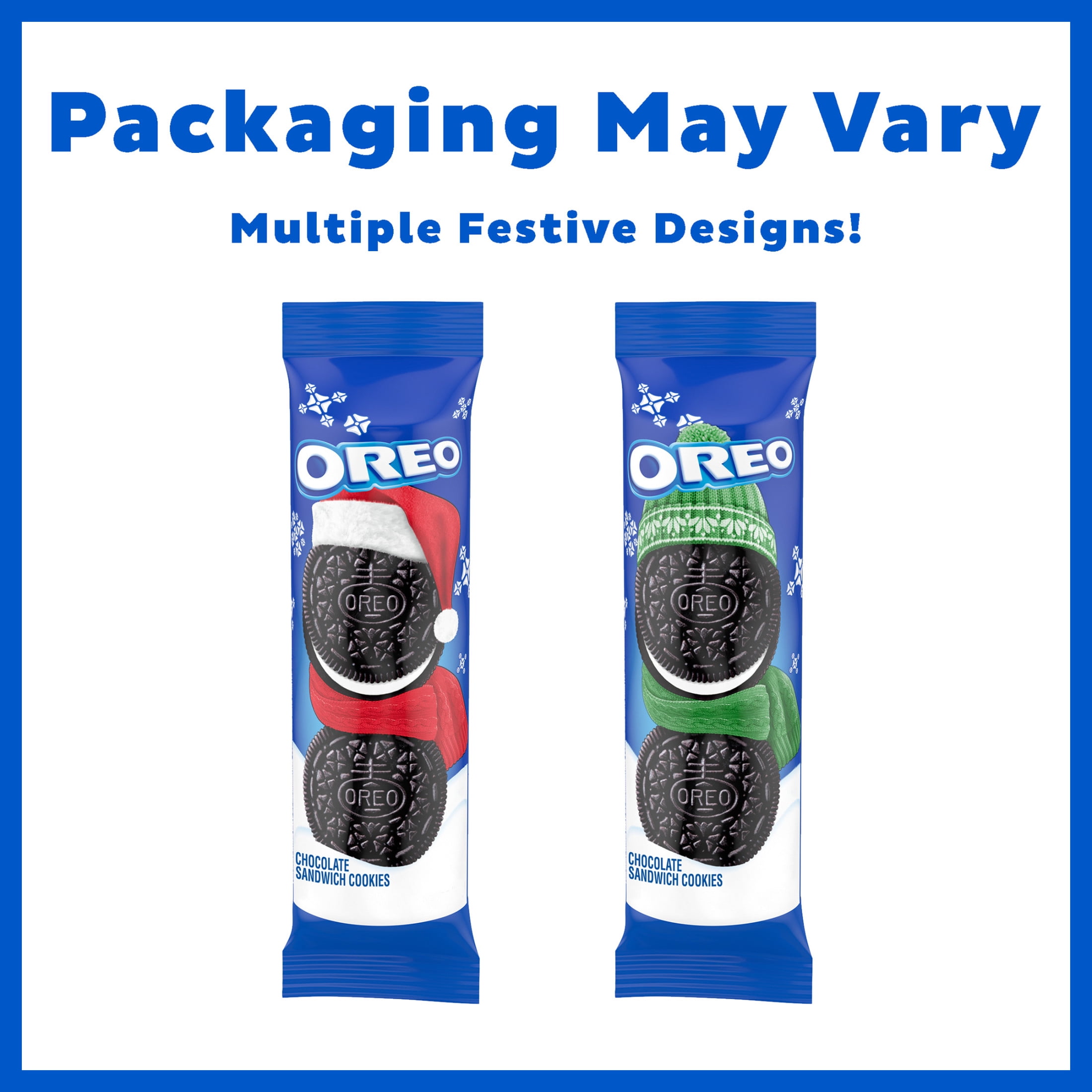 (2 pack) OREO Chocolate Sandwich Cookies, Holiday Cookies, 4 oz Stocking Stuffer Pack
