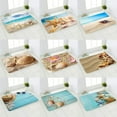thumbnail image 2 of 40*60cm Beach Shell Starfish Bathroom Door Mat Non-slip Carpet Printed Soft Pad Doormat Front Floor Rug Home Decor, 2 of 5