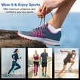 thumbnail image 5 of YOMYM White Athletic Ankle Socks Breathable Low Cut Running Socks with Arch Support Cushioned, 5 of 8