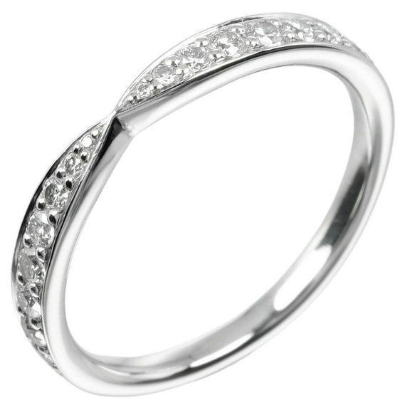 Pre-Owned Tiffany & Co. Harmony size 6.5 ring, Pt950 platinum, diamond, approx. 2.44g (Good)