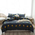 thumbnail image 2 of Juego de cama Vhermosa tamaño king con funda de edredón y fundas de almohada de algodón flores amarillas, 2 of 8