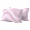 thumbnail image 2 of Pack of 2 Outdoor Pillow Covers 20x12 Inch Waterproof Pink White Stripe Throw Pillow Covers,Decorative Couch Pillow Shams Protectors Modern Minimalist Geometric Striped Patio Cushion Pillowcases, 2 of 8