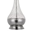 thumbnail image 4 of Benjara Glass Body Table Lamp with Crackled Finish, Set of 2, Silver and White, 4 of 5