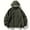 Army Green, variant on AOOCHASLIY 2023 Men Fall Coat Men's New Style Zipper Opening Upper Outer Garment Hooded Long-Sleeved Windproof Coat
