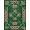 Green, Pattern 2, variant on ODIKA 4' x 6' Machine Washable Non-Slip Area Rug, traditional geometric High Traffic Rug, Green, 1303267