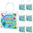 thumbnail image 1 of Bolsas transparentes para fiestas de piscina Alicset, 20 unidades con asas, 1 of 7