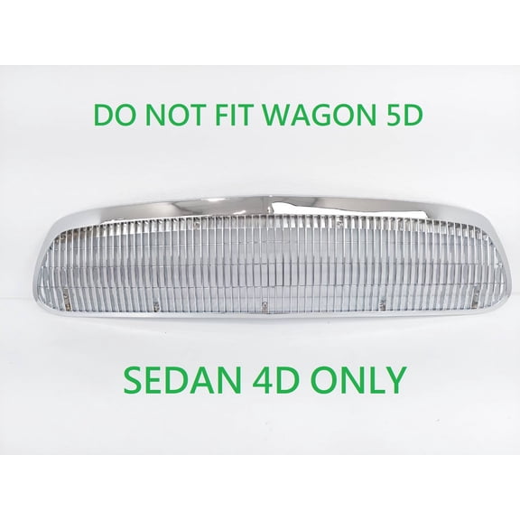 SHENG YI AUTO PARTS Buick Roadmaster Sedan 4 doors  1992-96 Grille Fully Chrome 10138898 Performance