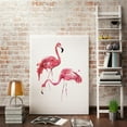 thumbnail image 4 of Lienzo sin marco con arte moderno de flamencos, impresión de pintura al óleo, decoración para colgar en la pared SML Flamingo S, 4 of 7