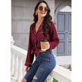 thumbnail image 7 of Avidlove Women Satin Pajama Set Silky Long Sleeve Sleepwear Soft Pj Set Button Down Nightwear S-XXL, 7 of 7