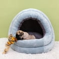 thumbnail image 1 of Cama gruesa para mascotas, suave y acogedora, para dormir en invierno, para perros pequeños, gatos y mascotas, 1 of 6