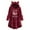 Wine, variant on jsaierl Long Hoodies for Teen Girls Cat Ear Hooded Sweatshirt Long Sleeve Fleece Christmas Pattern Buttons Loose Fit Sweater Pullover for Women
