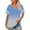 Light blue, variant on Plus Size V-Neck Short Sleeve Shirt, Casual Summer Top, Plus Size V Neck T Shirts Women Short Sleeve Tops Casual Summer Tshirts Loose Fit Tee Black, L